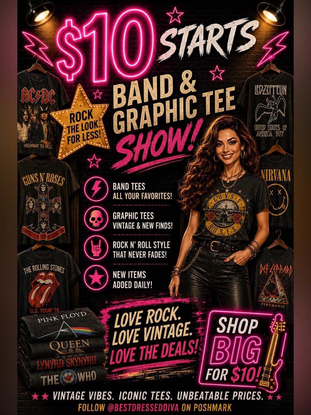 Guns N' Roses Women’s Black Graphic Long Sleeve Tee
